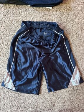 Nike Navy and Gray Boys' Sport Shorts